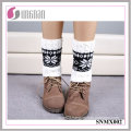 2015 Winter Snowflake Spelled Color Elk Leg Warmers Knitted Socks